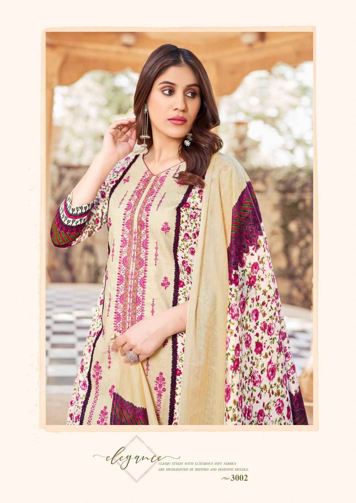 Gul Ahmed Bin Saeed Vol 3 Lawn Karachi Dress Material 6 Pc Catalouge