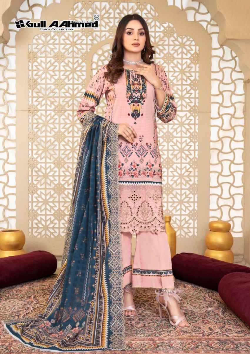 Gull Aahmed Asim Jofa Pure Rayon Cotton Dress Material 6 pc Cataloge