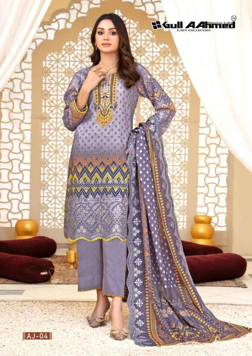 Gull Aahmed Asim Jofa Pure Rayon Cotton Dress Material 6 pc Cataloge