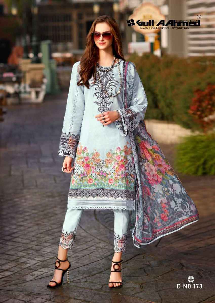 Gull Ahmed Lawn Collection Vol-19 Lawn Dress Material 6 Pc Catalouge