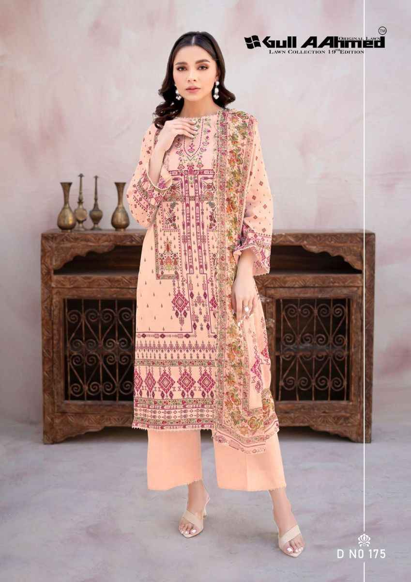 Gull Ahmed Lawn Collection Vol-19 Lawn Dress Material 6 Pc Catalouge