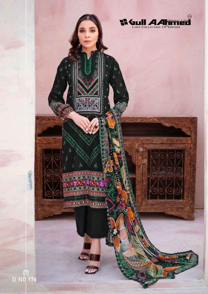 Gull Ahmed Lawn Collection Vol-19 Lawn Dress Material 6 Pc Catalouge