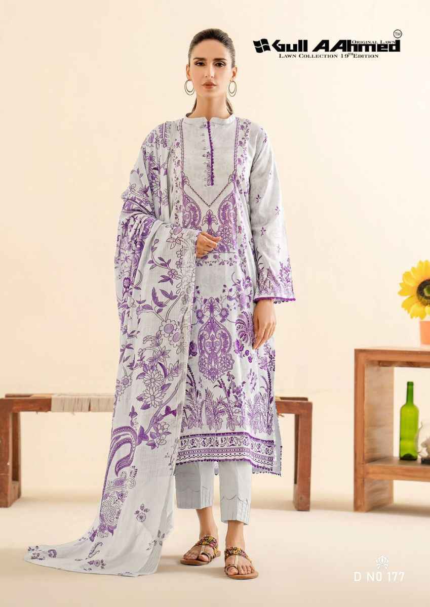 Gull Ahmed Lawn Collection Vol-19 Lawn Dress Material 6 Pc Catalouge