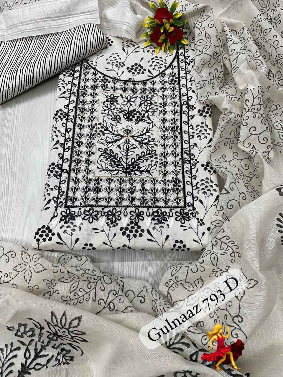 Gulnaaz Cotton mill Prints Non Catalog Dress Material 4 Pc Catalog