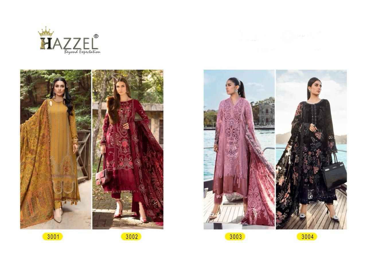 Hazzel Print Maria B Embroidered Vol-24 Rayon Cotton Dress Material 4 Pc Catalog