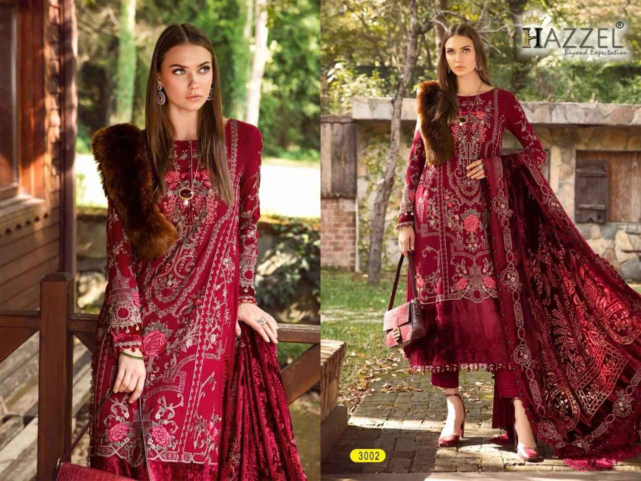 Hazzel Print Maria B Embroidered Vol-24 Rayon Cotton Dress Material 4 Pc Catalog