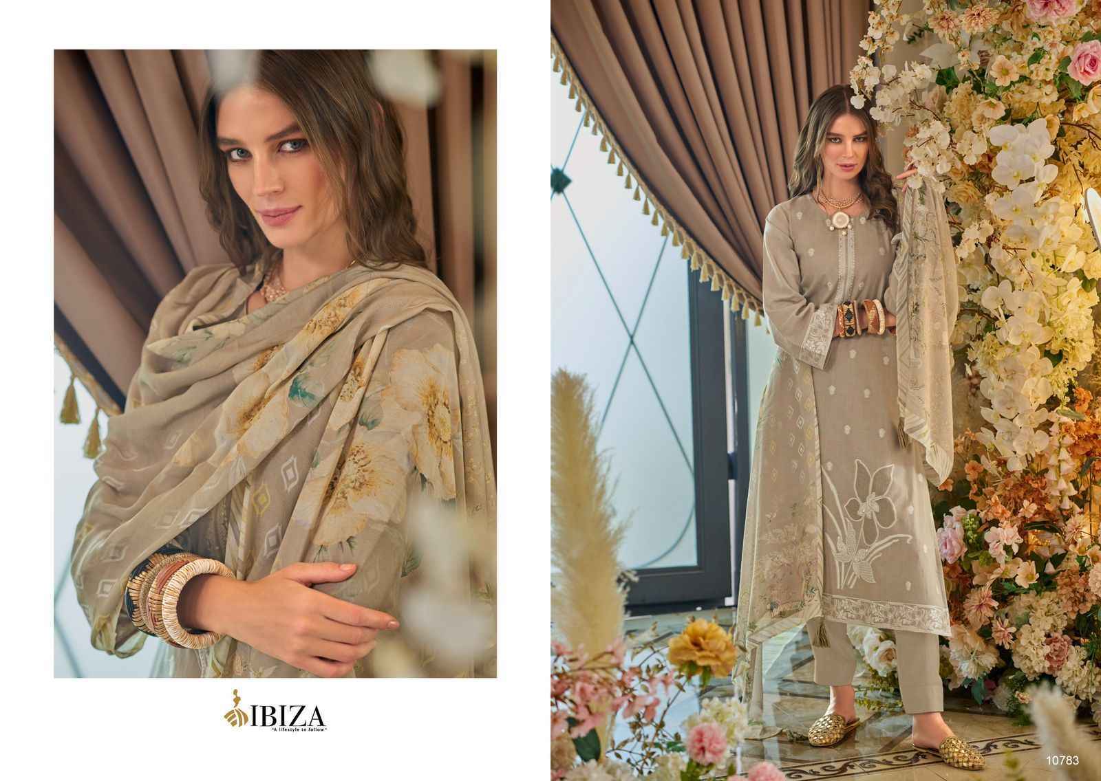 Ibiza Bosco Vol 3 Pure Lawn Cotton Dress Material 8 Pc Catalog