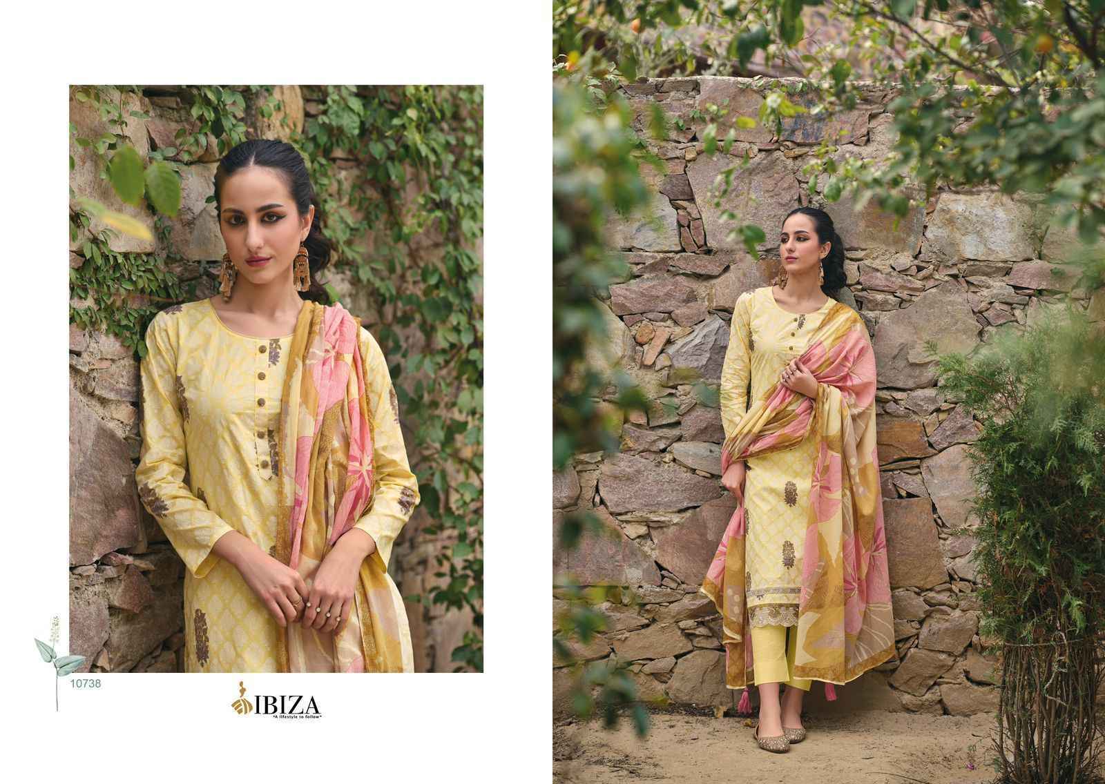 Ibiza Emily Vol-2 Pure Lawn Cotton Dress Material 8 Pc Catalog