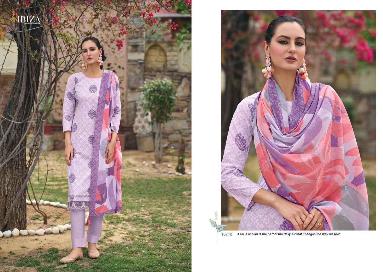 Ibiza Emily Vol-2 Pure Lawn Cotton Dress Material 8 Pc Catalog