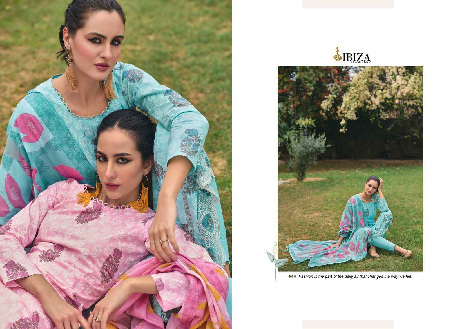 Ibiza Emily Vol-2 Pure Lawn Cotton Dress Material 8 Pc Catalog