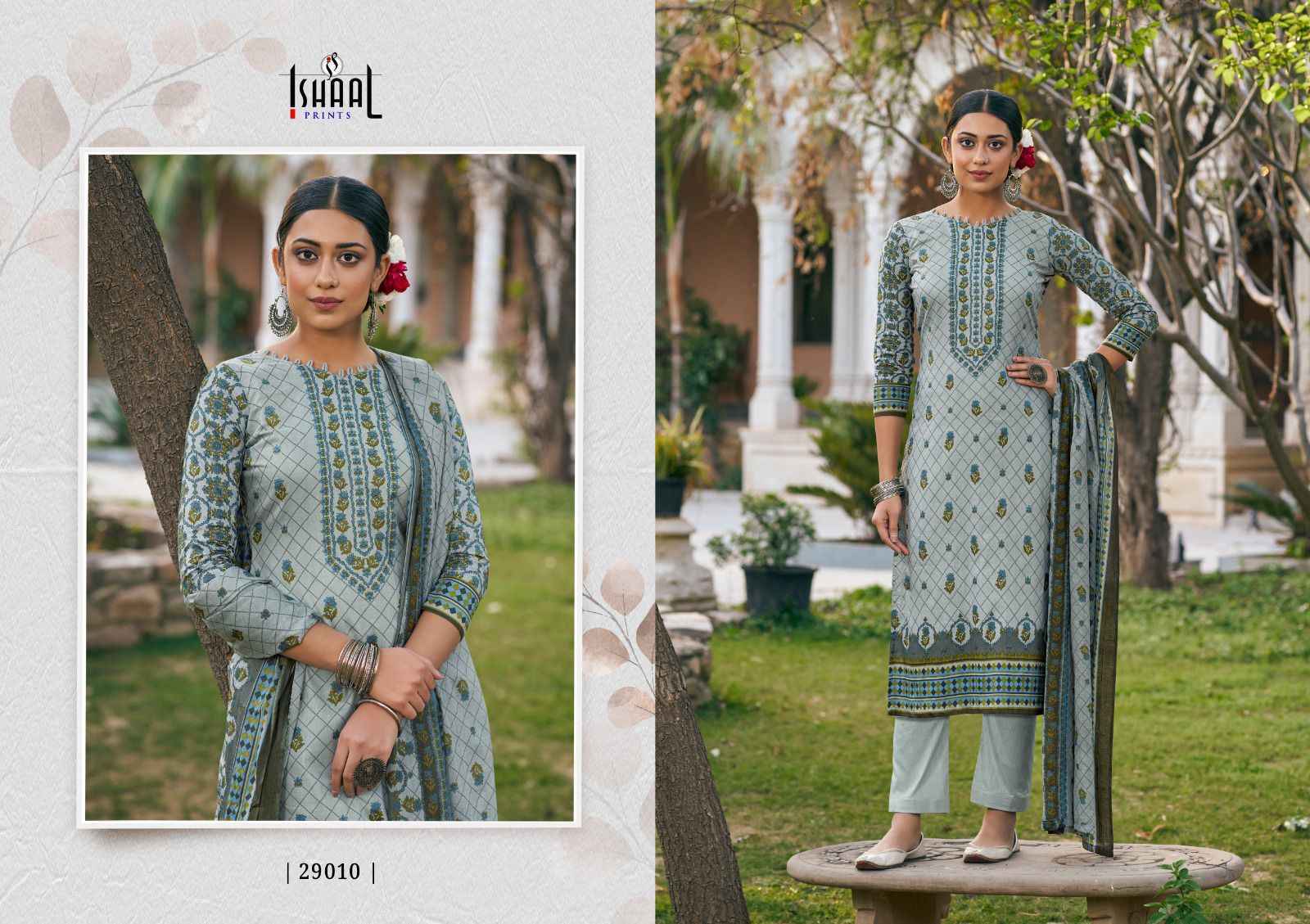 Ishaal Prints Gulmohar Vol 29 Pure Lawn Dress Material 10 Pc Catalouge