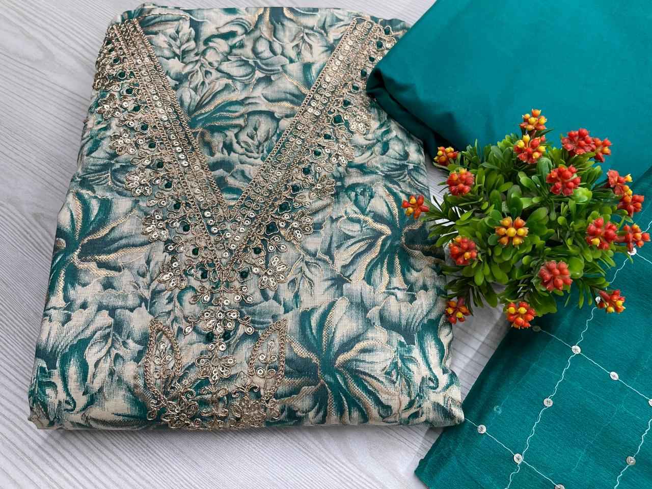 Jaam Cotton Top Non Catalog Dress Material 4 Pc Catalog