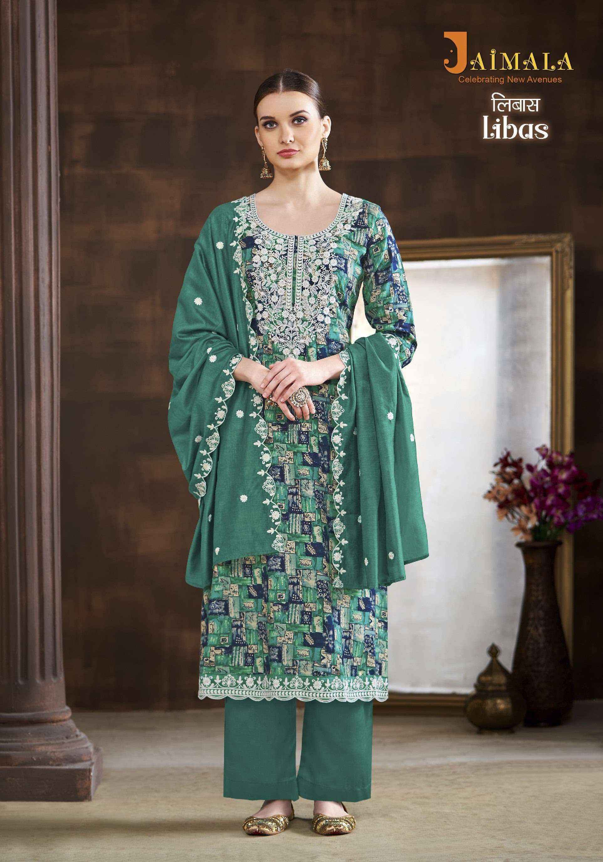Jaimala Libas Viscose Reyon Dress Material Online Ladies Dress Trader