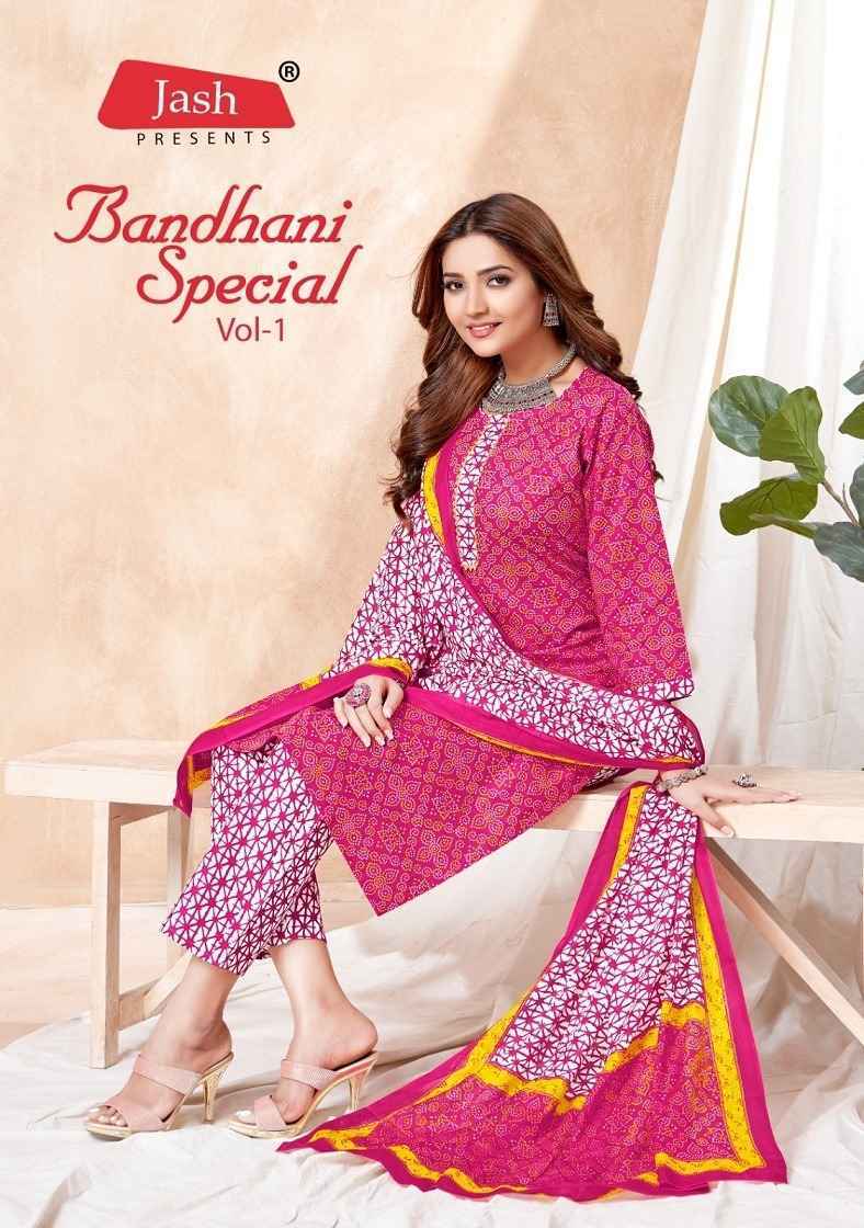 Jash Bandhani Special Vol-1 Cotton Readymade Suit 10 Pc Catalog