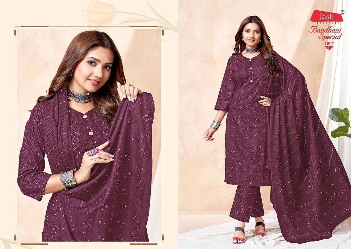 Jash Bandhani Special Vol-1 Cotton Readymade Suit 10 Pc Catalog