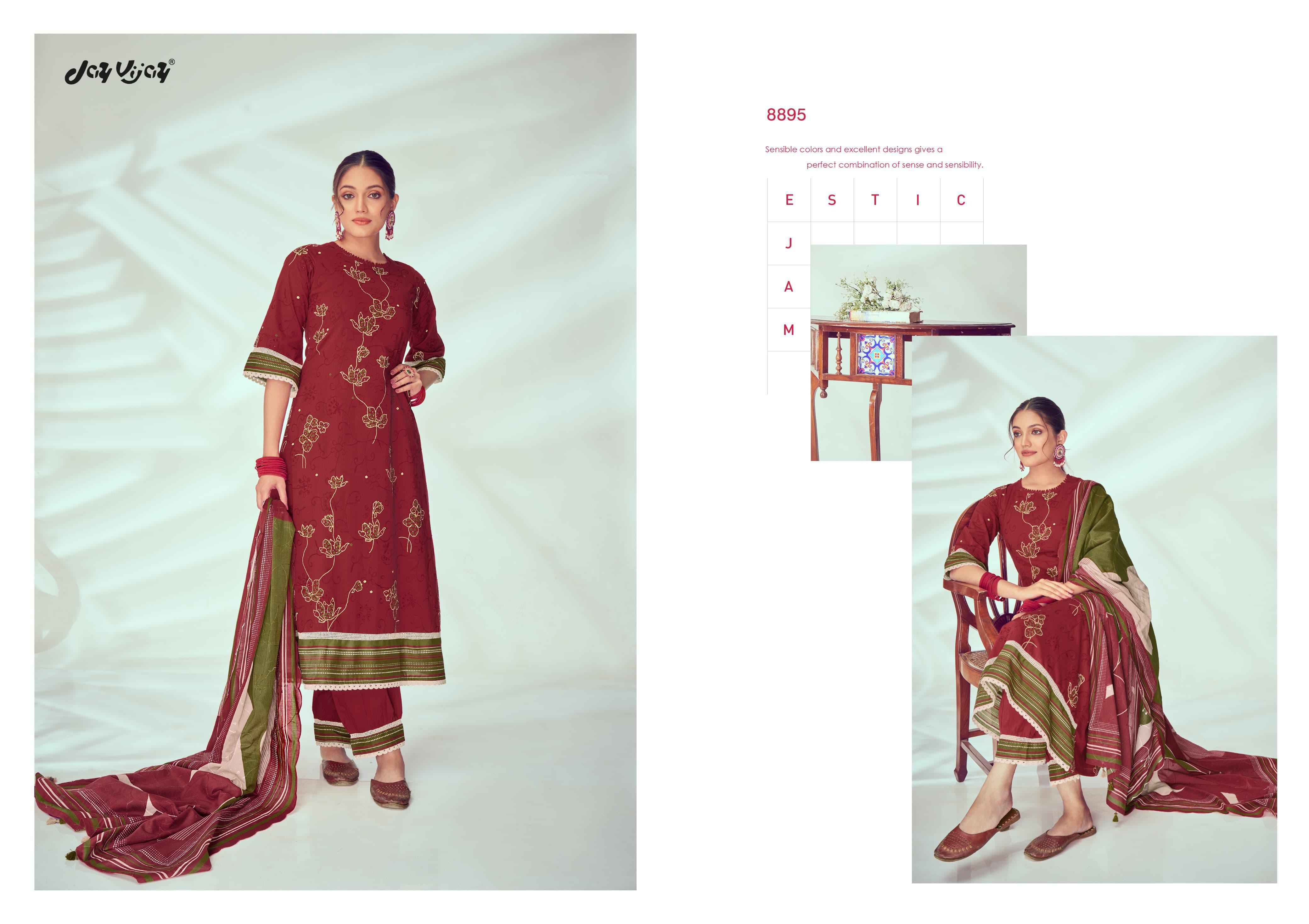 Jay Vijay Kahani Pure Cotton Dress Material 6 Pc Catalouge