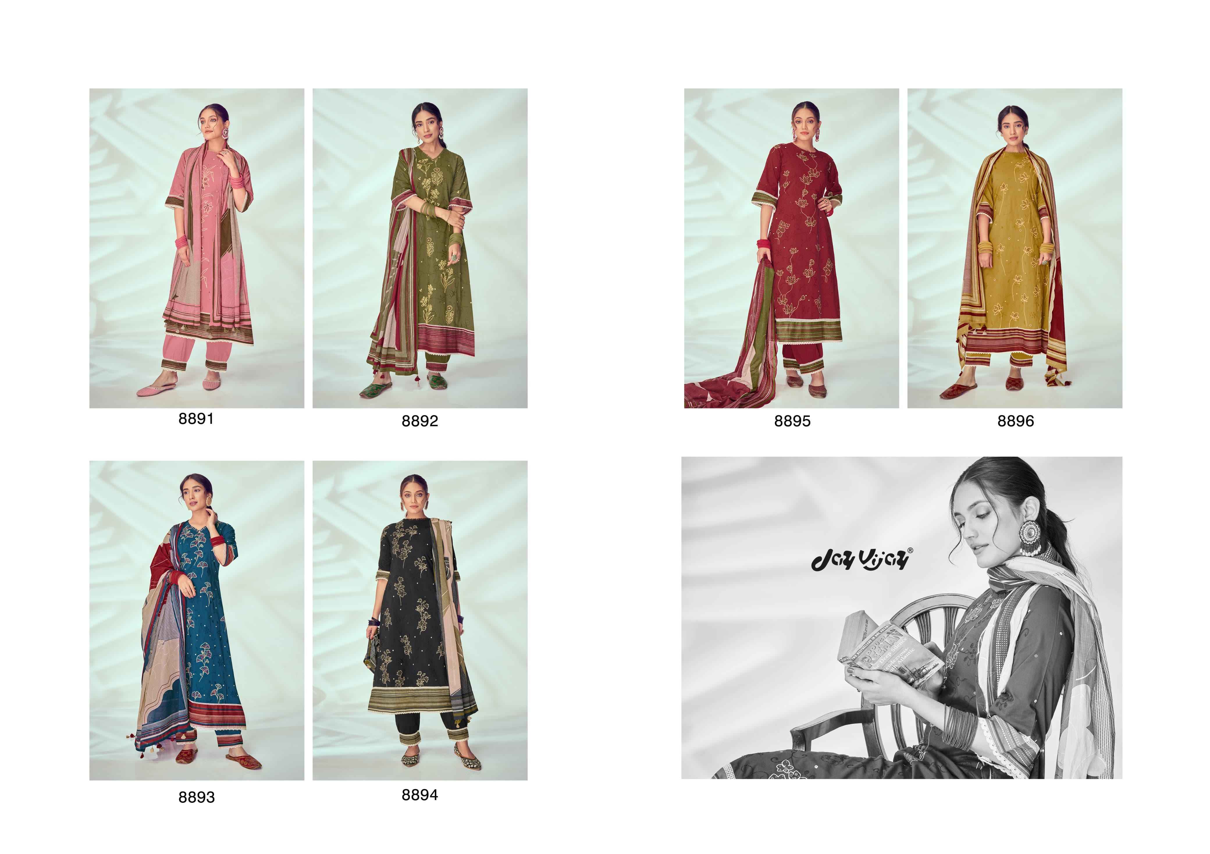 Jay Vijay Kahani Pure Cotton Dress Material 6 Pc Catalouge