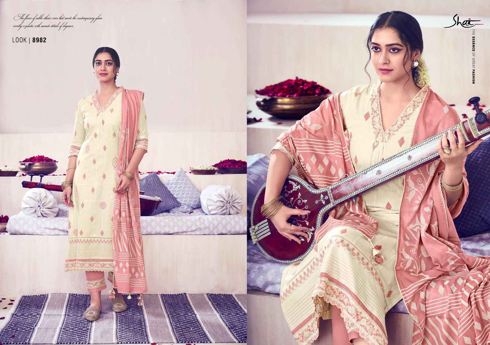 Jay Vijay Sitaar Pure Cotton Dress Material 6 pcs Catalogue