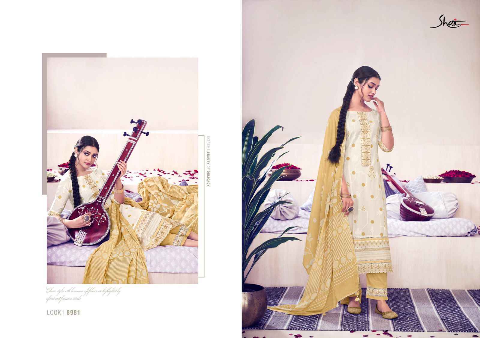 Jay Vijay Sitaar Pure Cotton Dress Material 6 pcs Catalogue