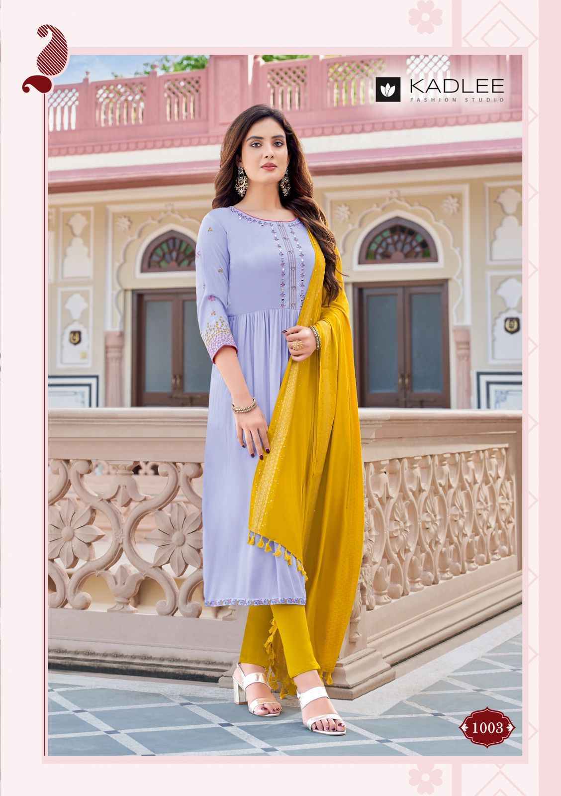 Kadlee Feeza Rayon Wrinkle Readymade Suit 4 Pc Catalog