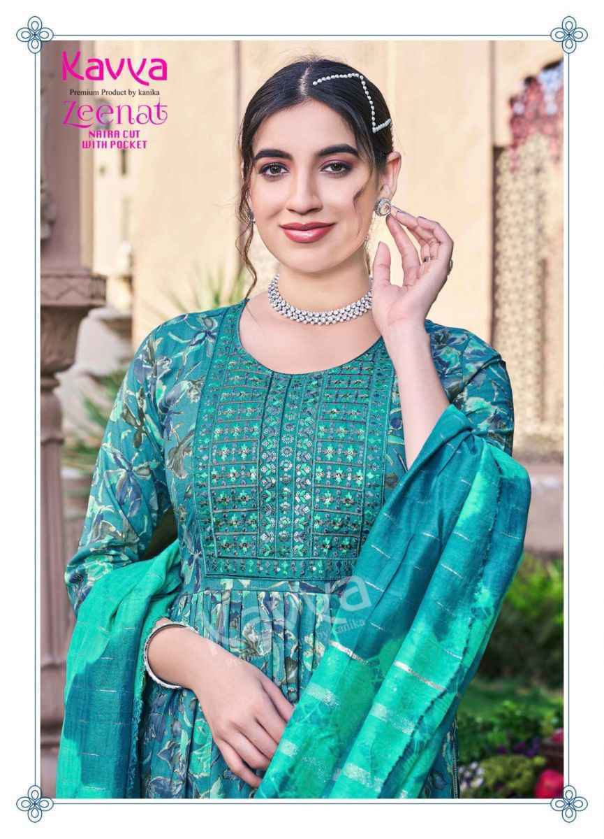 Kavya Zeenat Vol 12 Rayon Readymade Suit Wholesale Readymade Suits Supplier