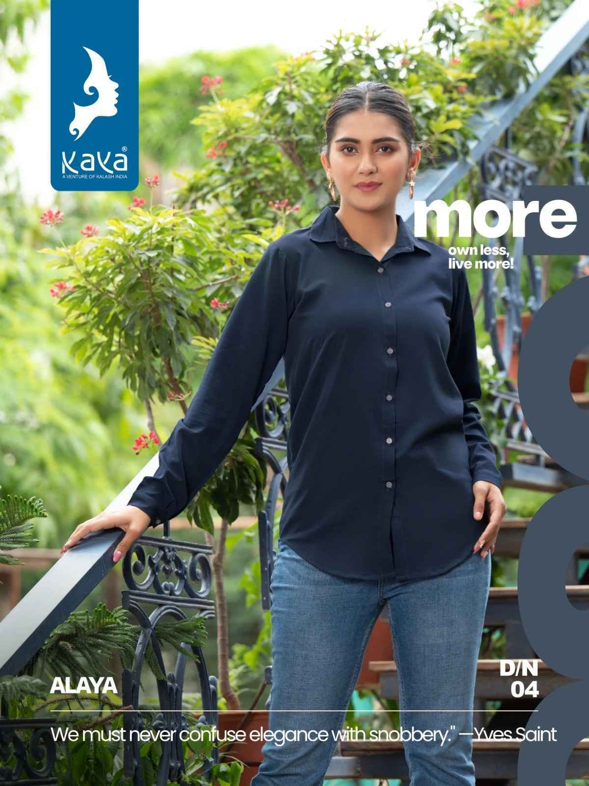 Kaya Alaya Western Tunic Wear Shirt Collection 8 pcs Cataloge