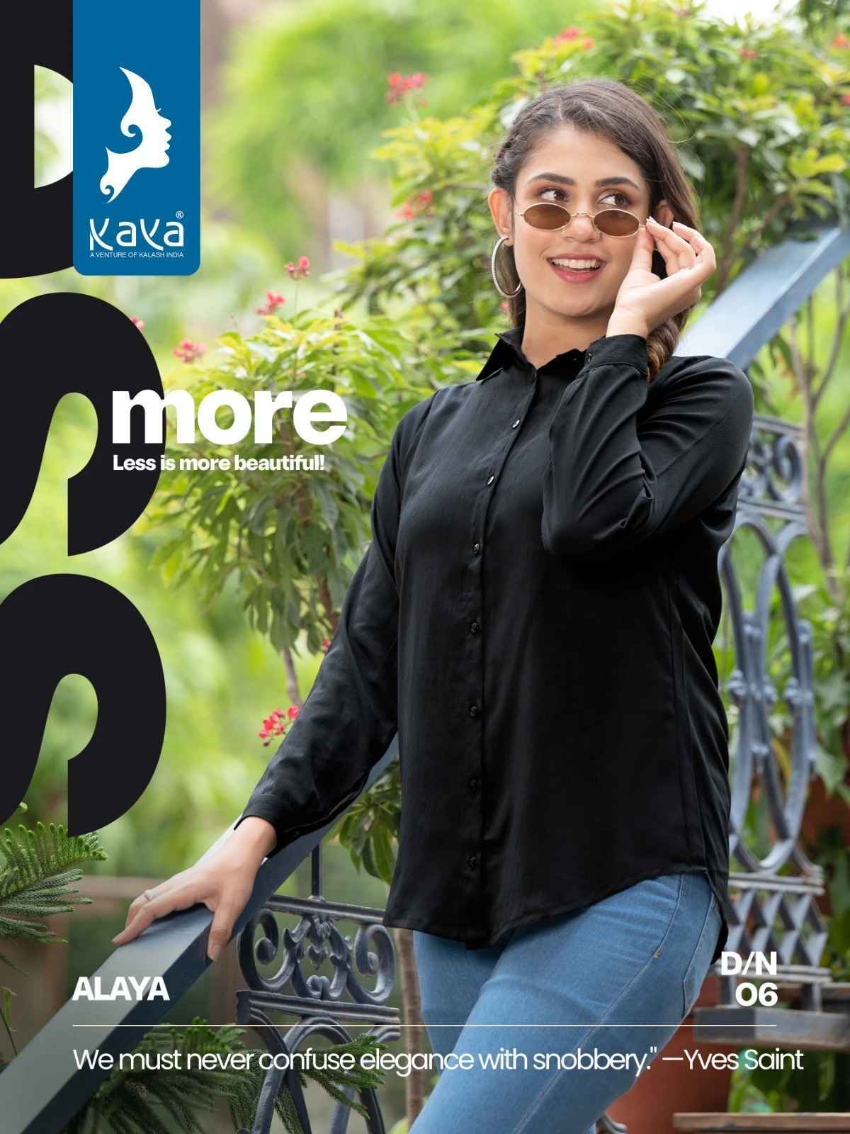 Kaya Alaya Western Tunic Wear Shirt Collection 8 pcs Cataloge