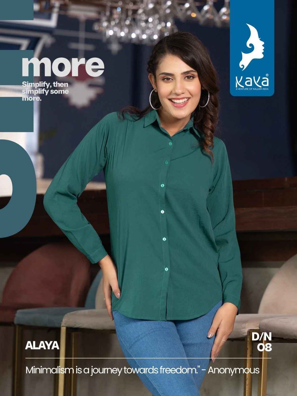 Kaya Alaya Western Tunic Wear Shirt Collection 8 pcs Cataloge