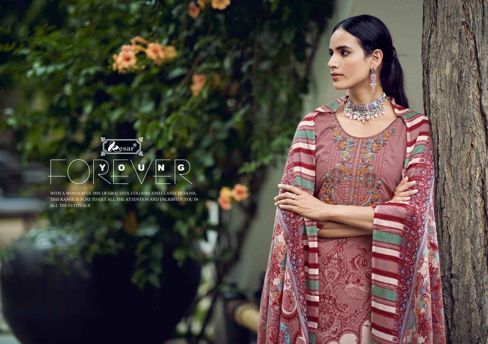 Kesar Selena Lawn Cotton Dress Material 6 Pc Catalog