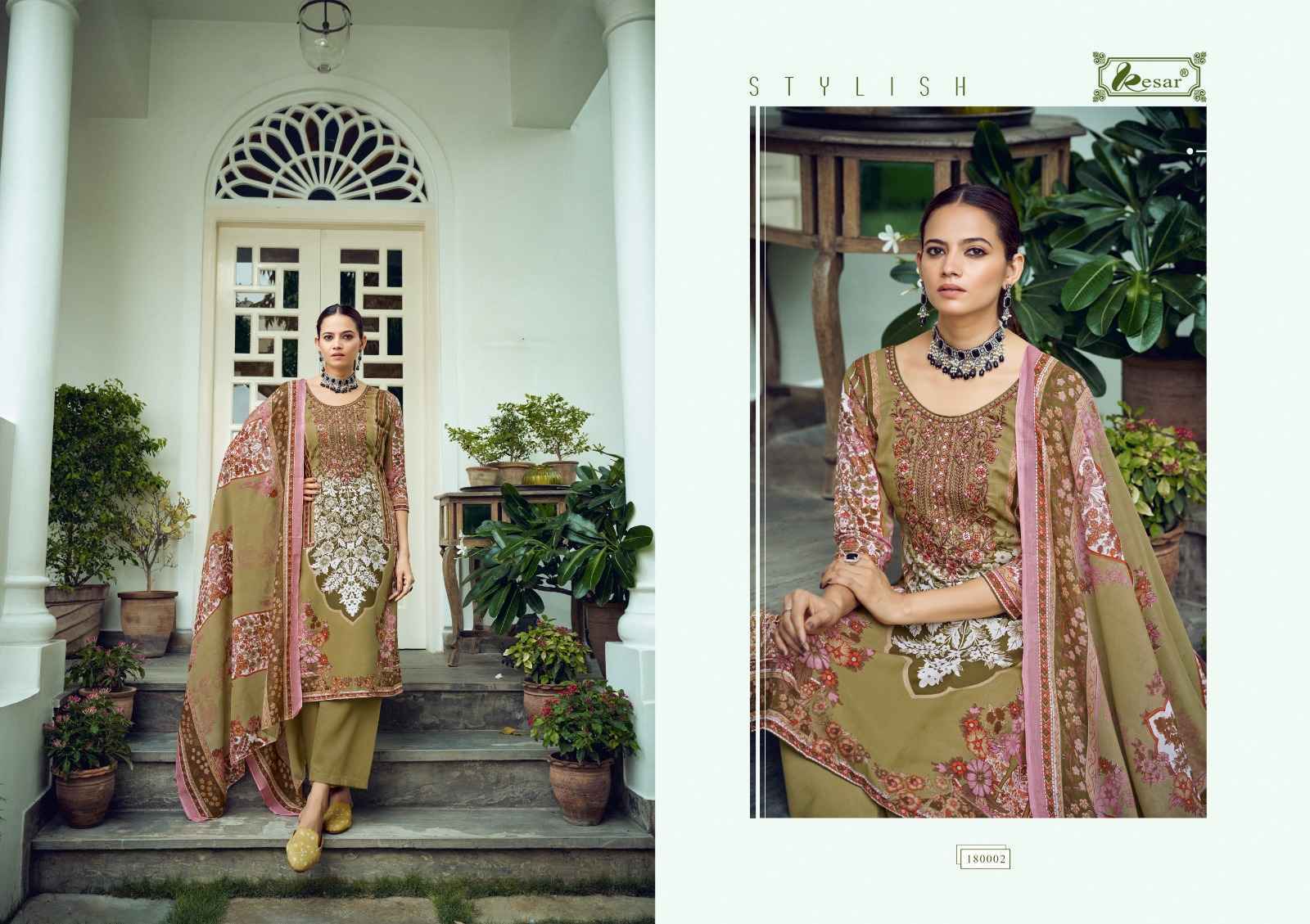 Kesar Selena Lawn Cotton Dress Material 6 Pc Catalog