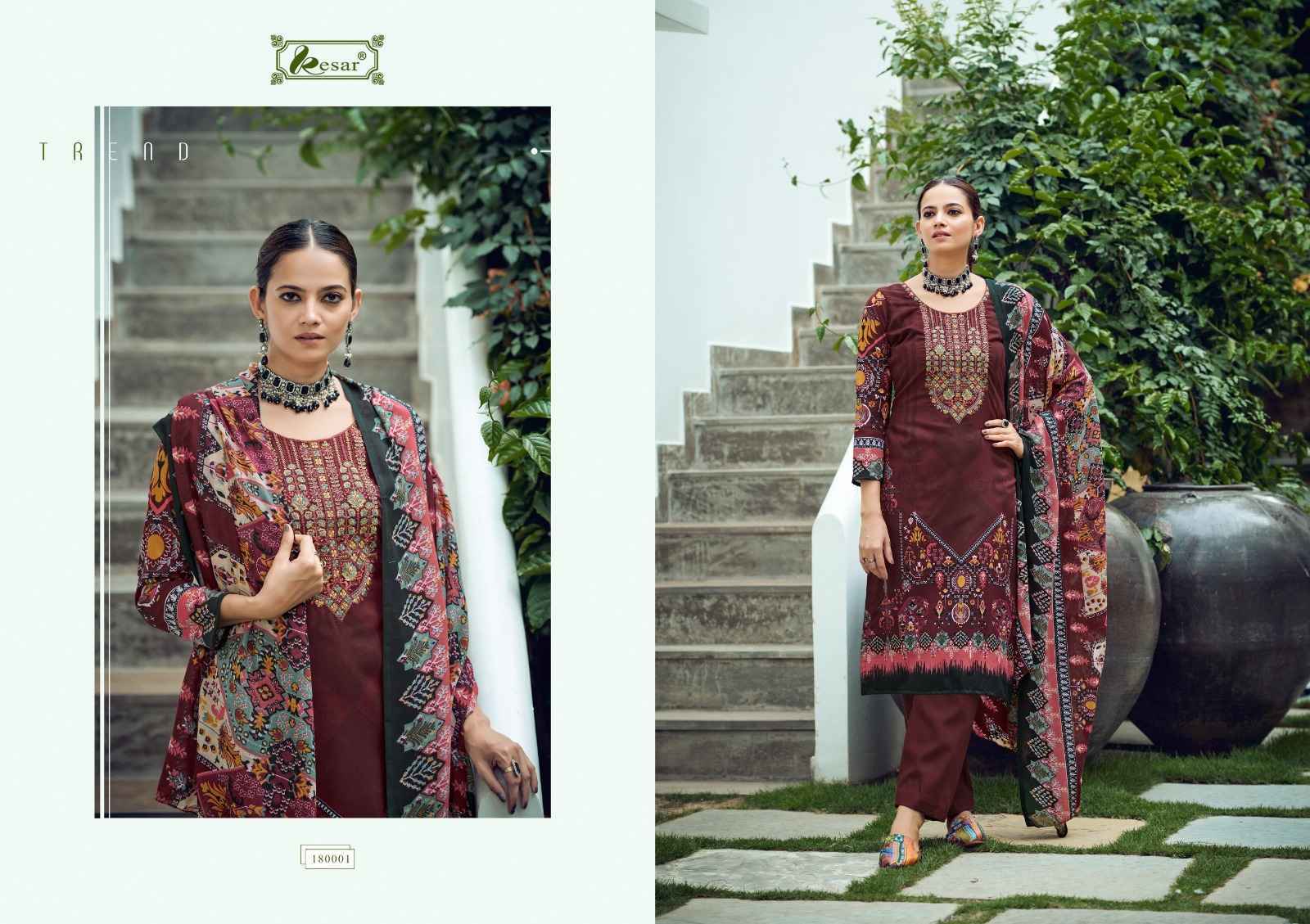 Kesar Selena Lawn Cotton Dress Material 6 Pc Catalog