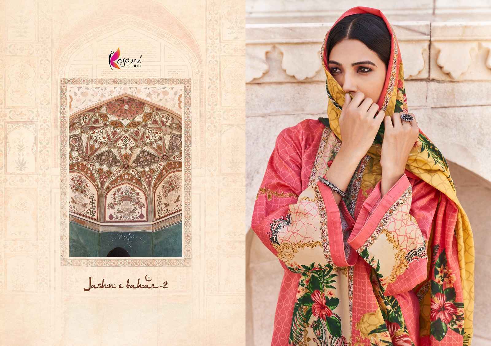 Kesari Jashn E Bahar Vol-2 Jam Sattin Dress Material 8 Pc Catalog