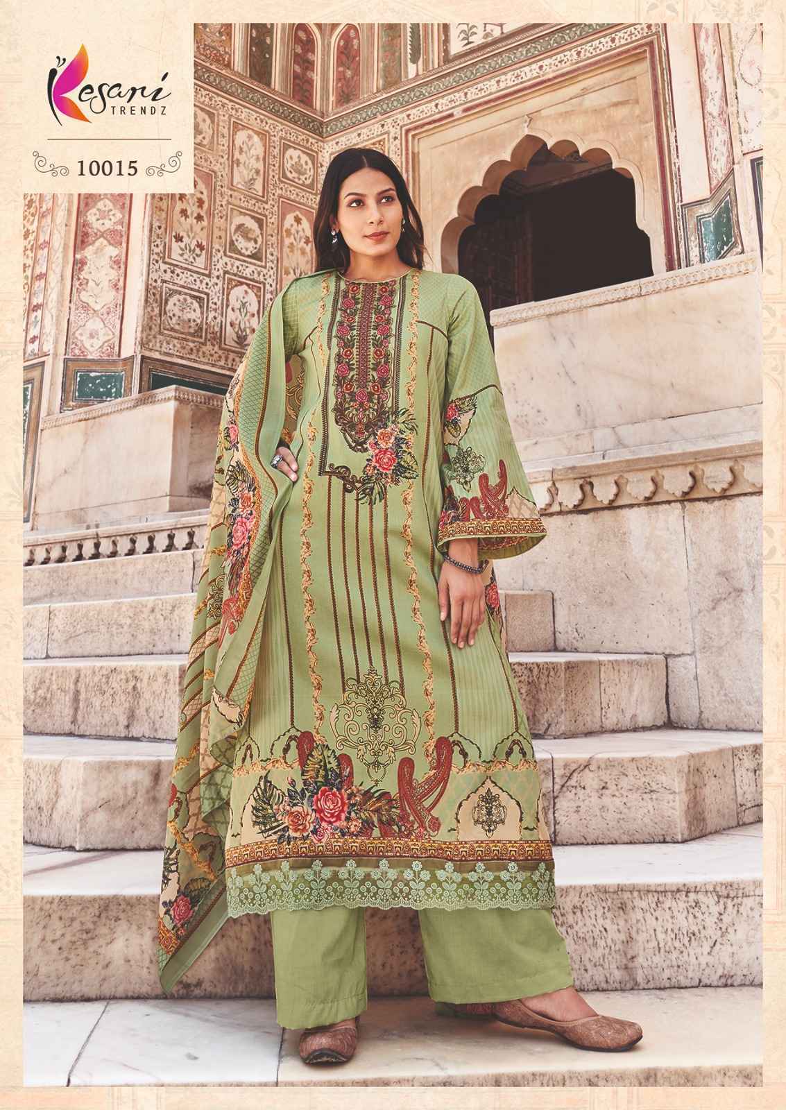 Kesari Jashn E Bahar Vol-2 Jam Sattin Dress Material 8 Pc Catalog