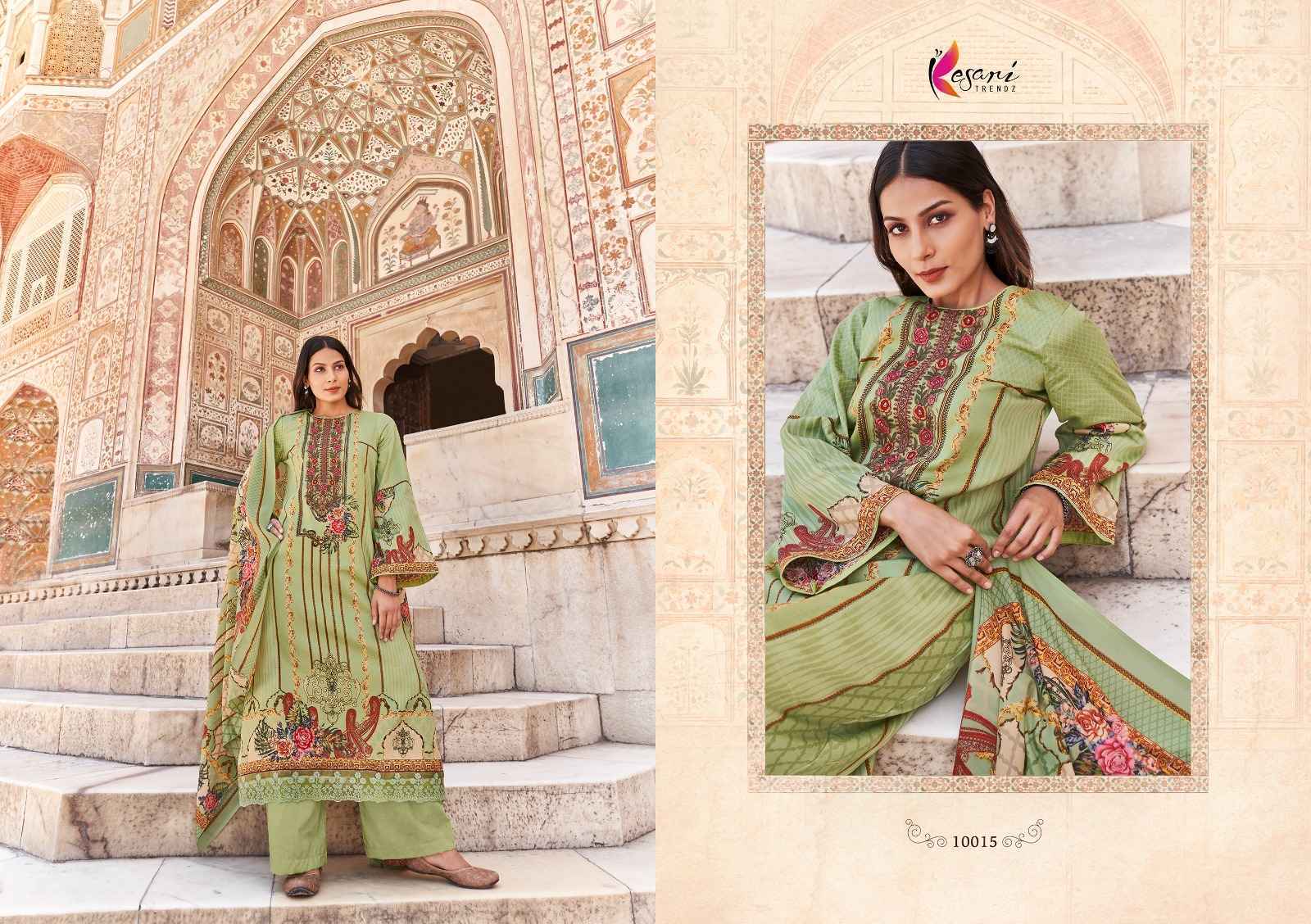 Kesari Jashn E Bahar Vol-2 Jam Sattin Dress Material 8 Pc Catalog