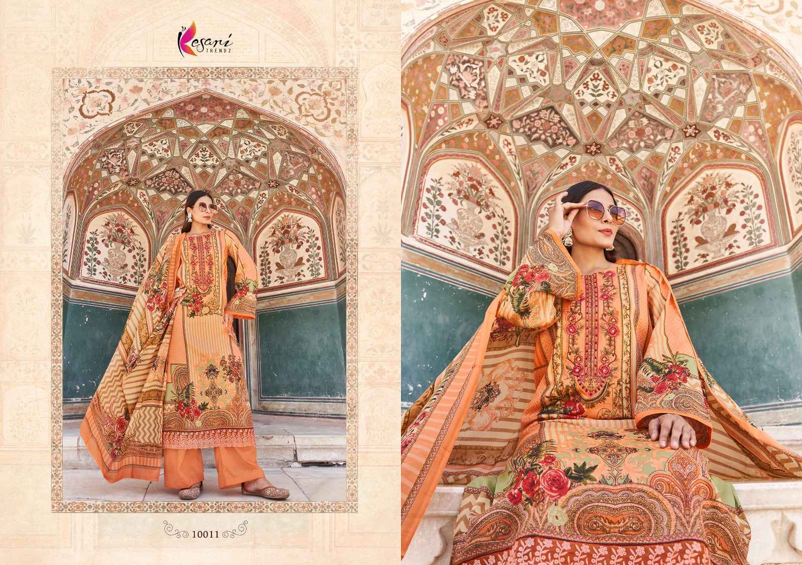 Kesari Jashn E Bahar Vol-2 Jam Sattin Dress Material 8 Pc Catalog