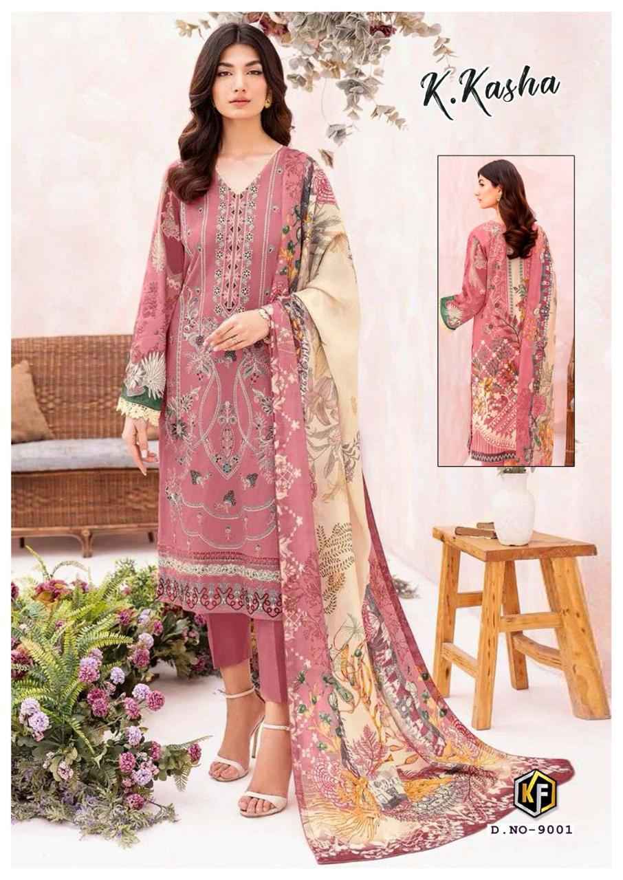 Keval Fab K Kasha Vol-9 Cotton Dress Material 6 pc Cataloge