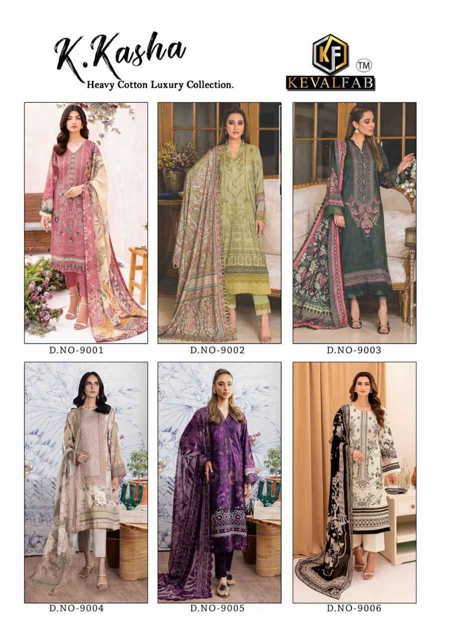 Keval Fab K Kasha Vol-9 Cotton Dress Material 6 pc Cataloge