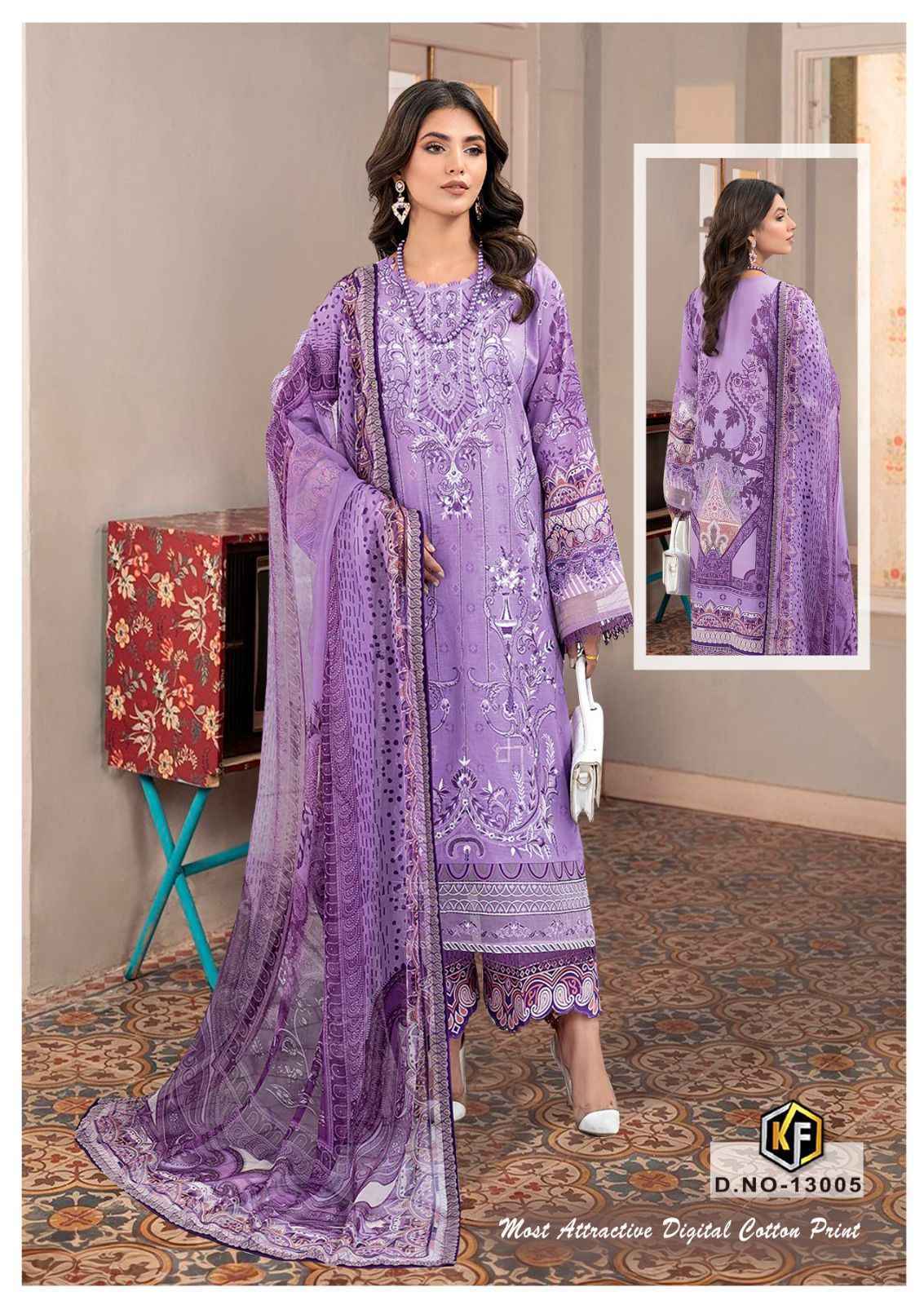 Keval Fab Sobia Nazir Vol 13 Cotton Dress Material 6 pcs Cataloge