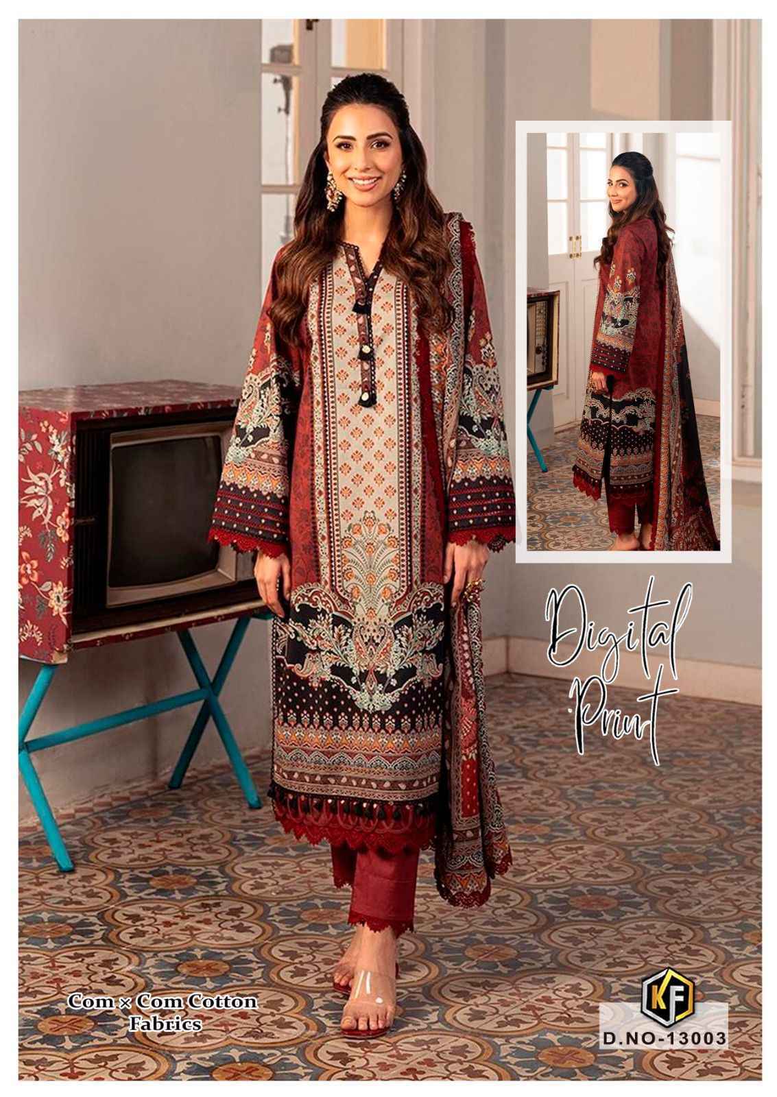 Keval Fab Sobia Nazir Vol 13 Cotton Dress Material 6 pcs Cataloge