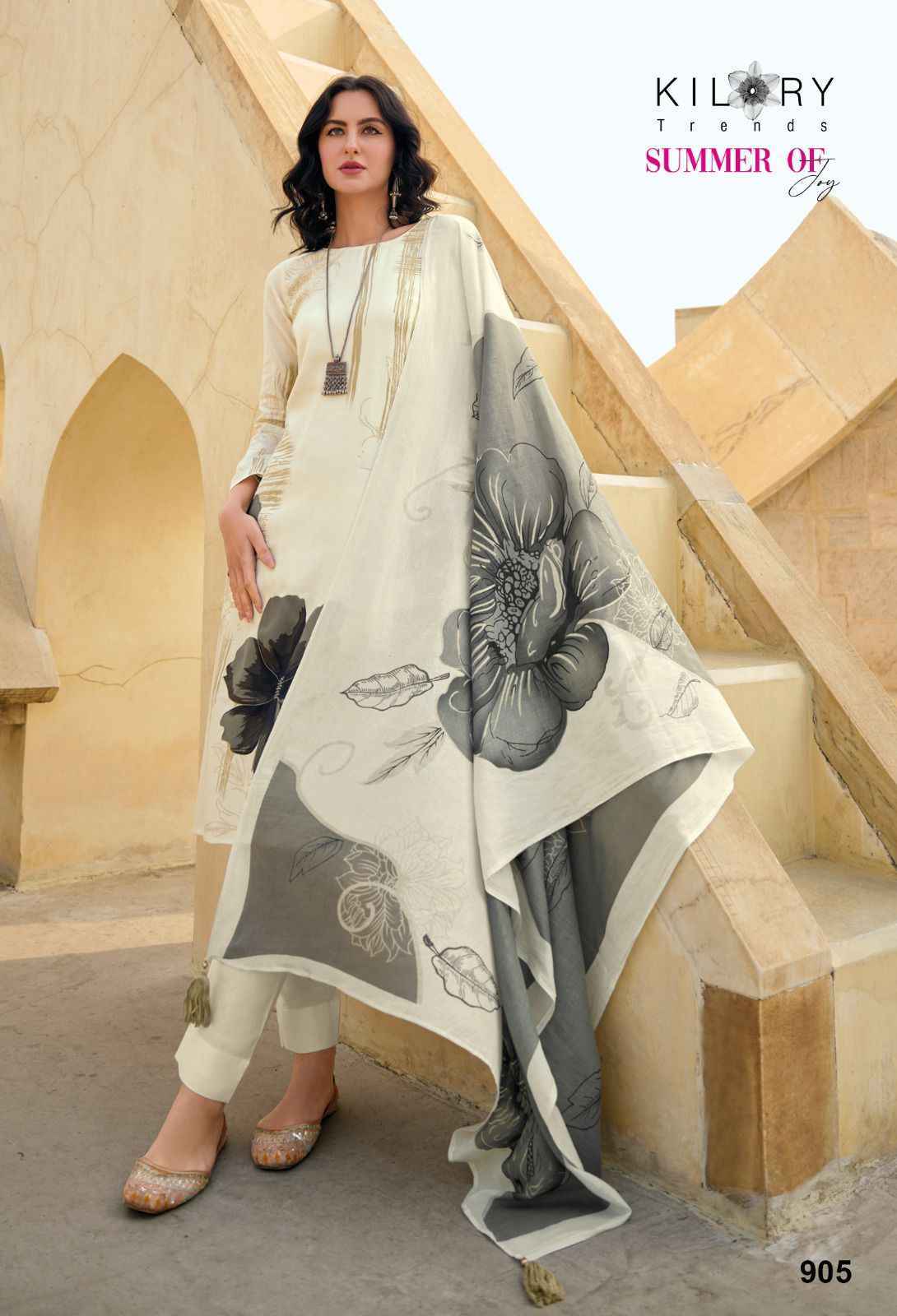 Kilory Trends Summer of Joy Pure Jam Cotton Dress Material 6 Pc Catalog