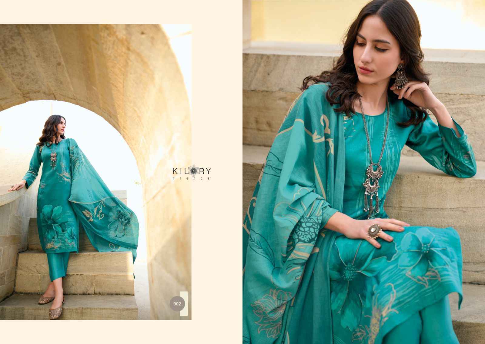 Kilory Trends Summer of Joy Pure Jam Cotton Dress Material 6 Pc Catalog