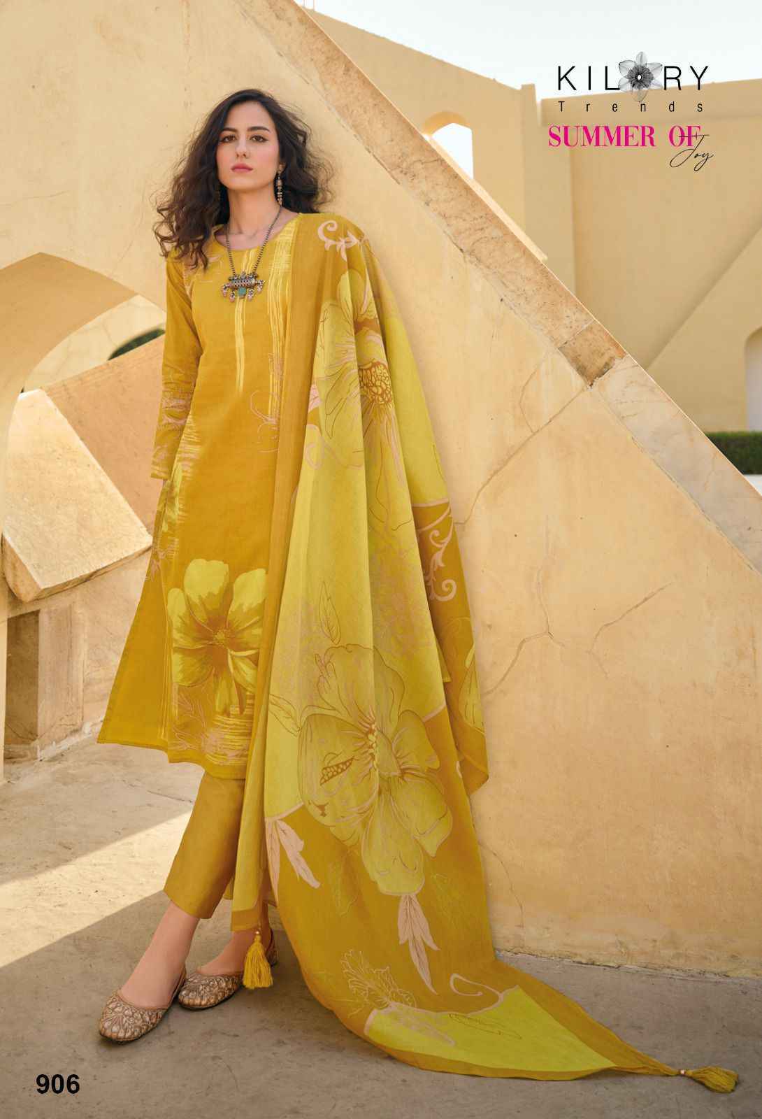 Kilory Trends Summer of Joy Pure Jam Cotton Dress Material 6 Pc Catalog