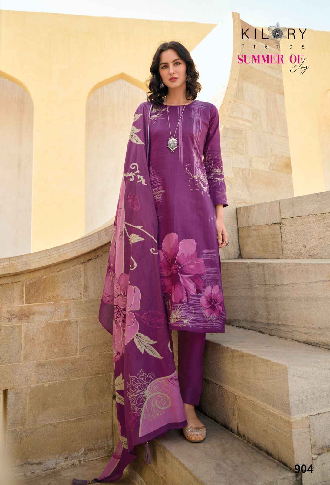 Kilory Trends Summer of Joy Pure Jam Cotton Dress Material 6 Pc Catalog