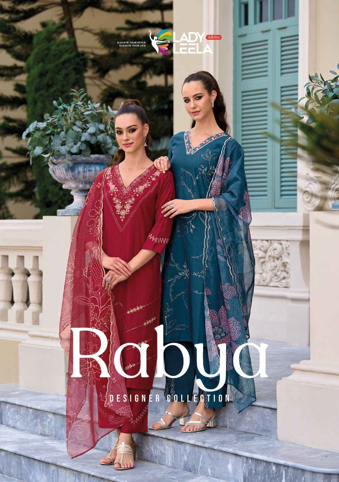 Lady Leela Rabya Viscose Silk Readymade Suit 6 Pc Catalog