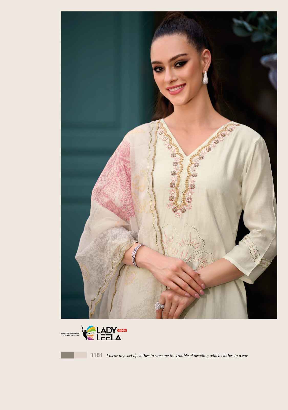 Lady Leela Rabya Viscose Silk Readymade Suit 6 Pc Catalog