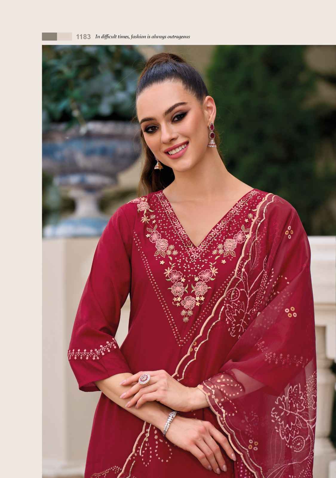 Lady Leela Rabya Viscose Silk Readymade Suit 6 Pc Catalog