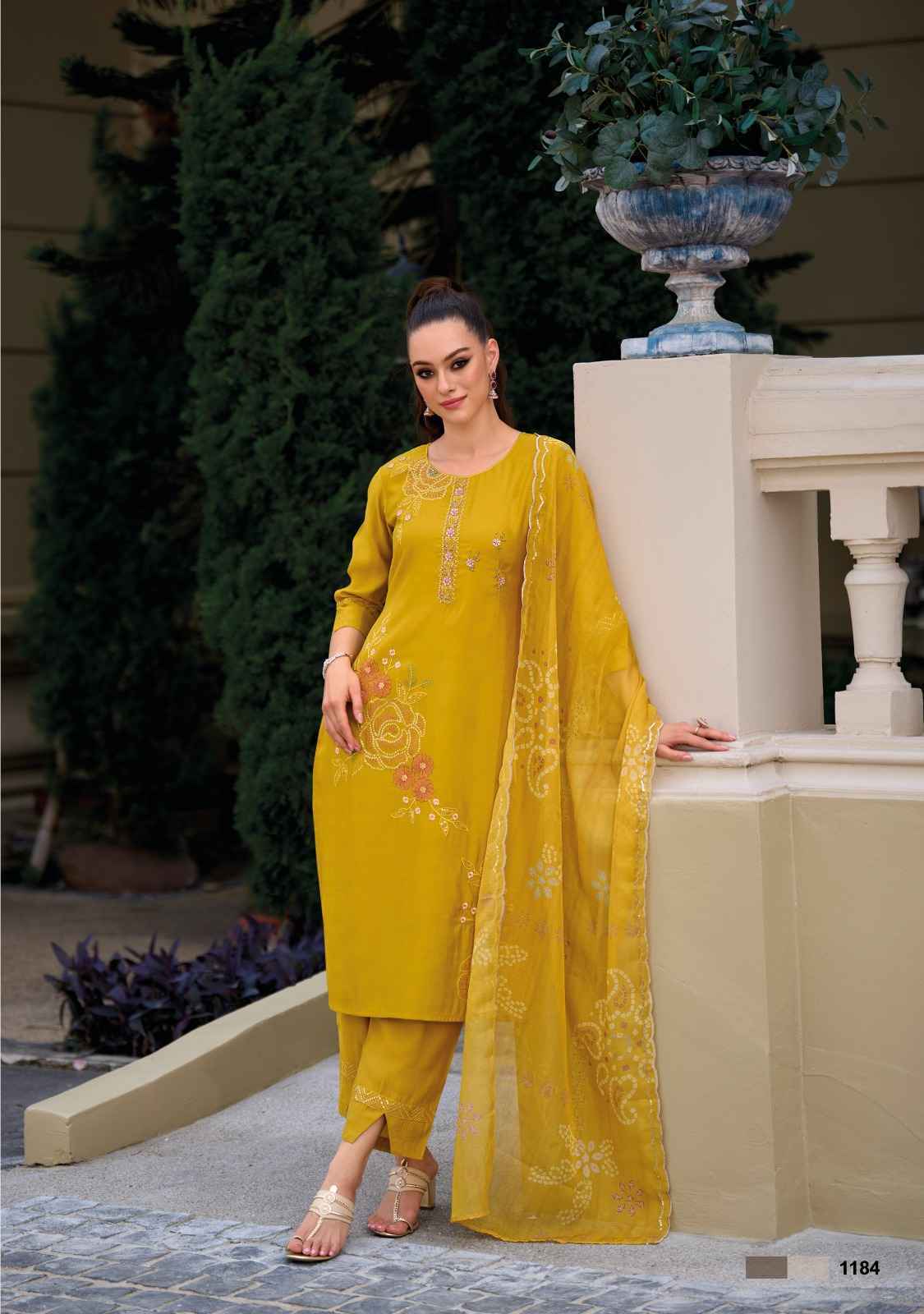 Lady Leela Rabya Viscose Silk Readymade Suit 6 Pc Catalog