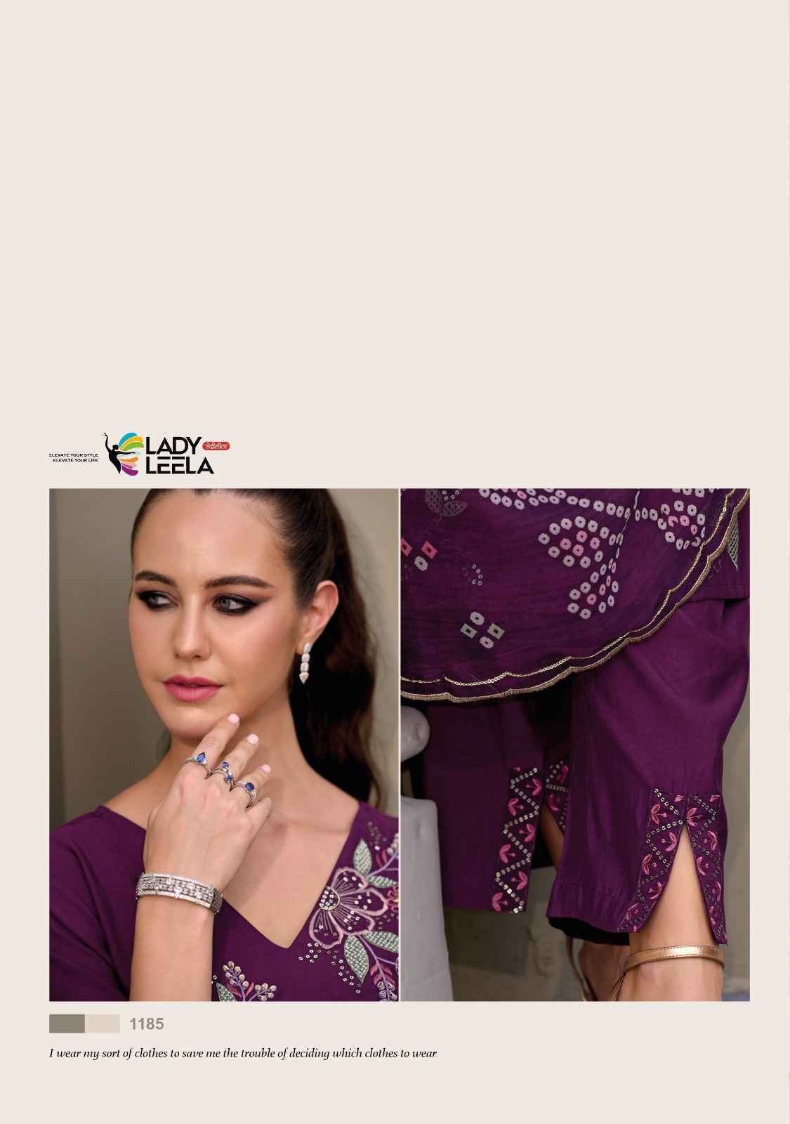 Lady Leela Rabya Viscose Silk Readymade Suit 6 Pc Catalog