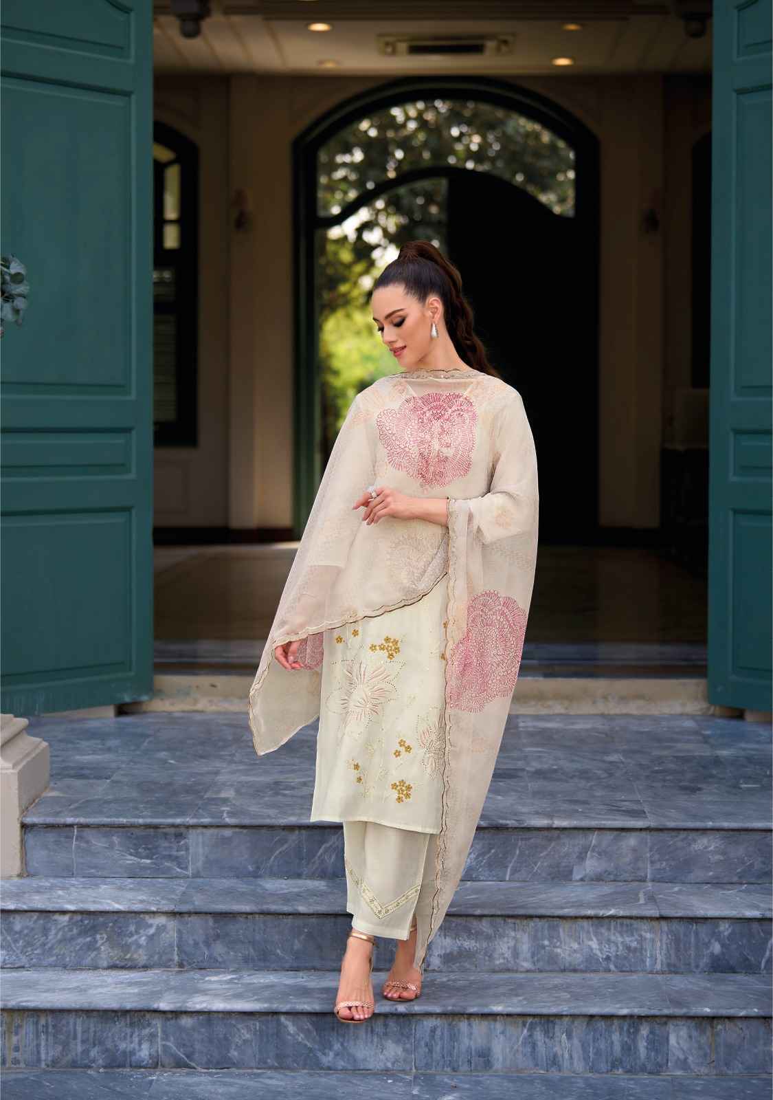 Lady Leela Rabya Viscose Silk Readymade Suit 6 Pc Catalog