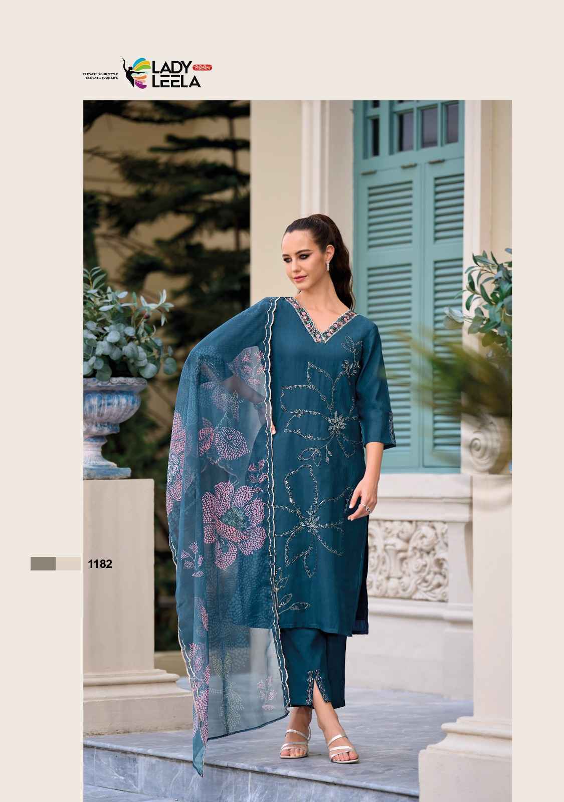 Lady Leela Rabya Viscose Silk Readymade Suit 6 Pc Catalog